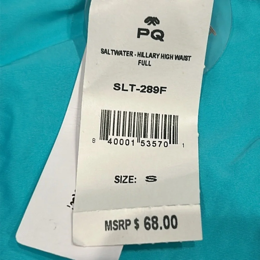 Pilyq Saltwater Hilary high waist full back swim bikini bottom size small